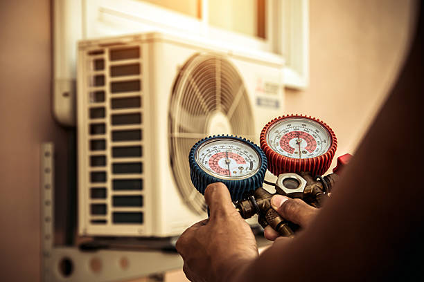 Professional Hvac technician working in Fredericksburg, PA